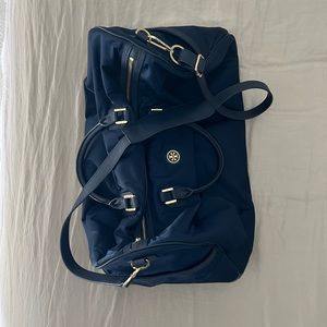 Tory Burch Robinson Nylon Duffle (Navy)